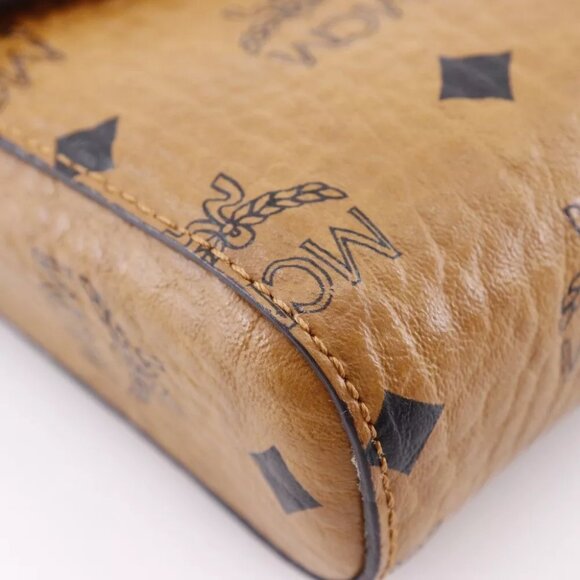 MCM Tracy Medium Shoulder Bag MYZ 28AME05 CO001 Vicetos 2-way clutch Brown... - Picture 6 of 12